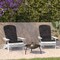 Flash Furniture White Folding Adirondack Chairs-Gray Cushions, 2PK 2-JJ-C14505-CSNGY-WH-GG - alternate 1